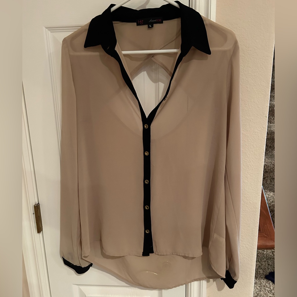 Backless Collared Blouse